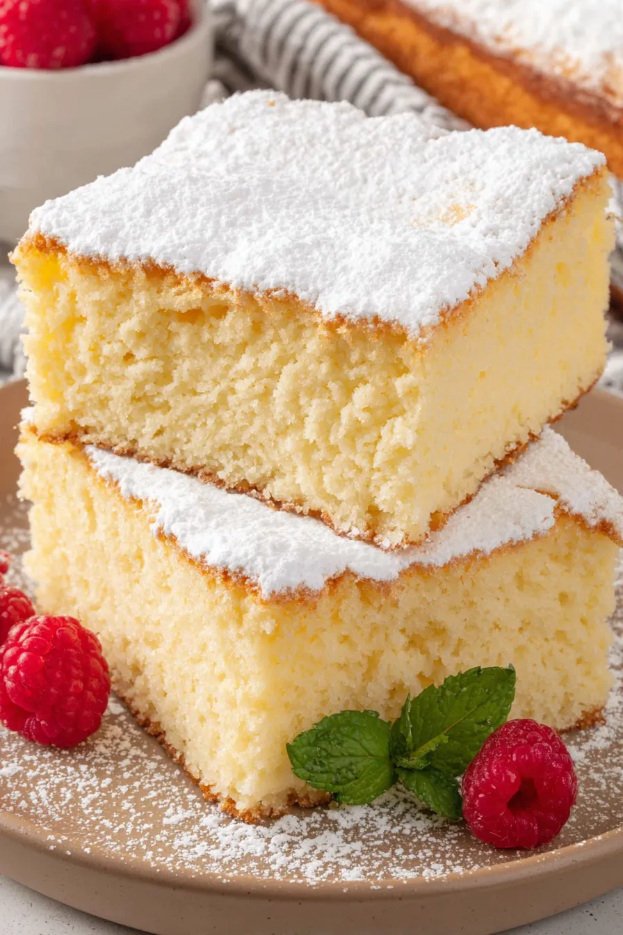 Hot Milk Cake fresh from the oven