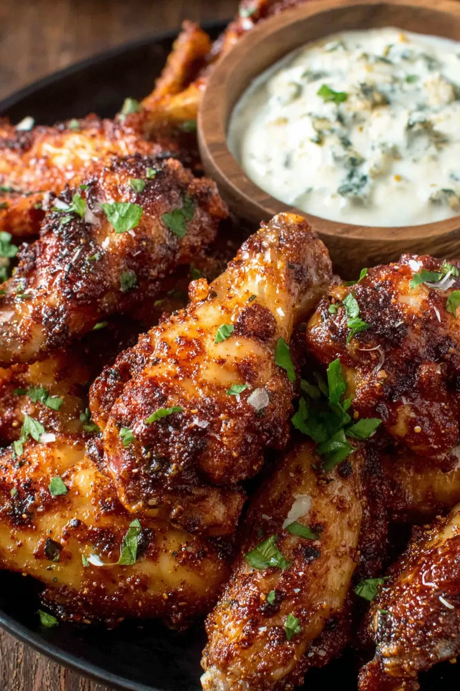 Creamy Gorgonzola sauce in a bowl with crumbles of blue cheese