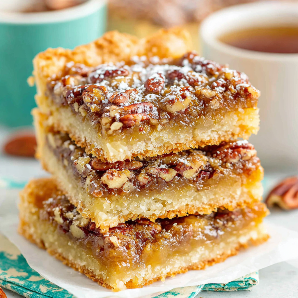 Buttery Pecan Pie Bars