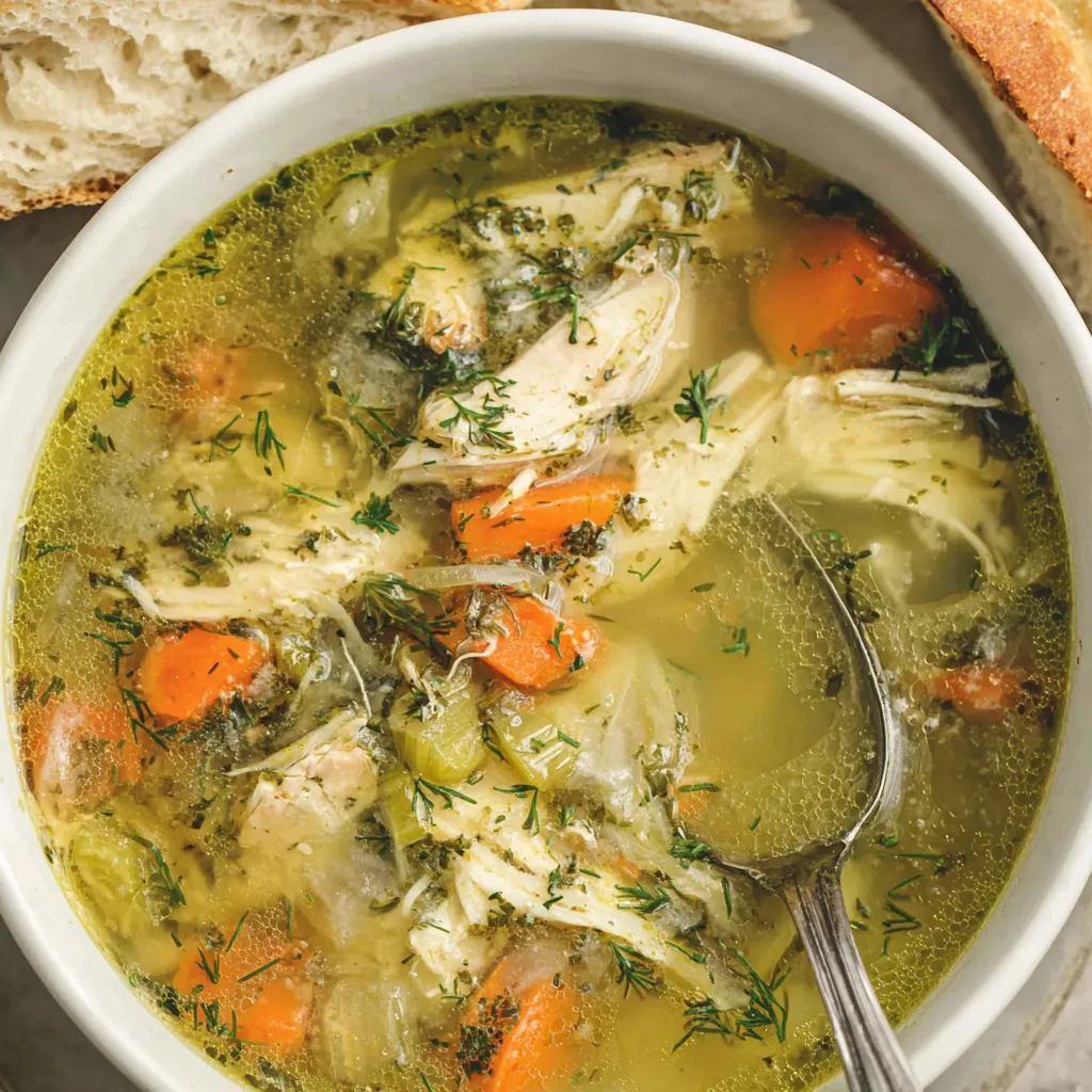 Roasted chicken breast on a plate ready to be shredded