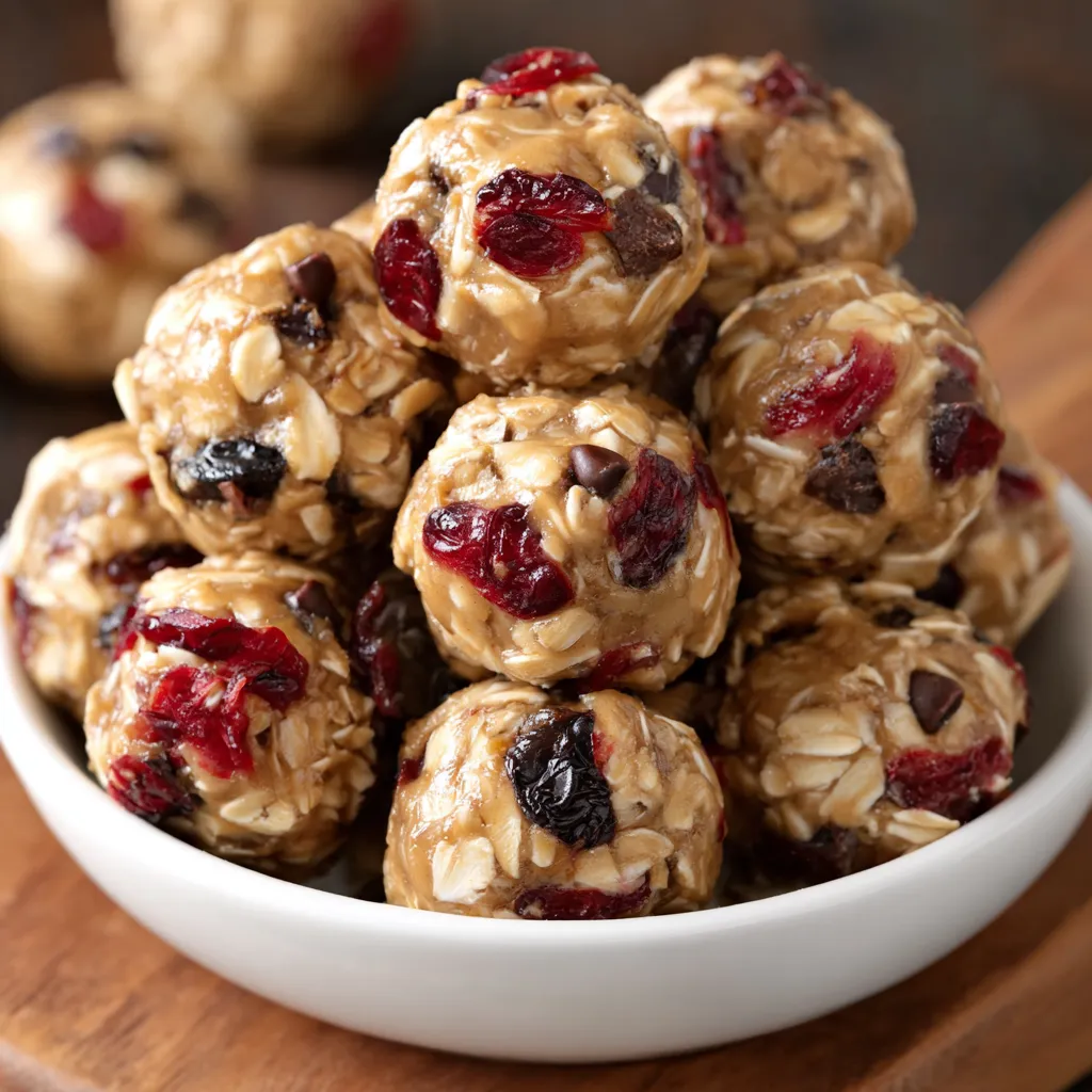 Cranberry Almond Energy Bites