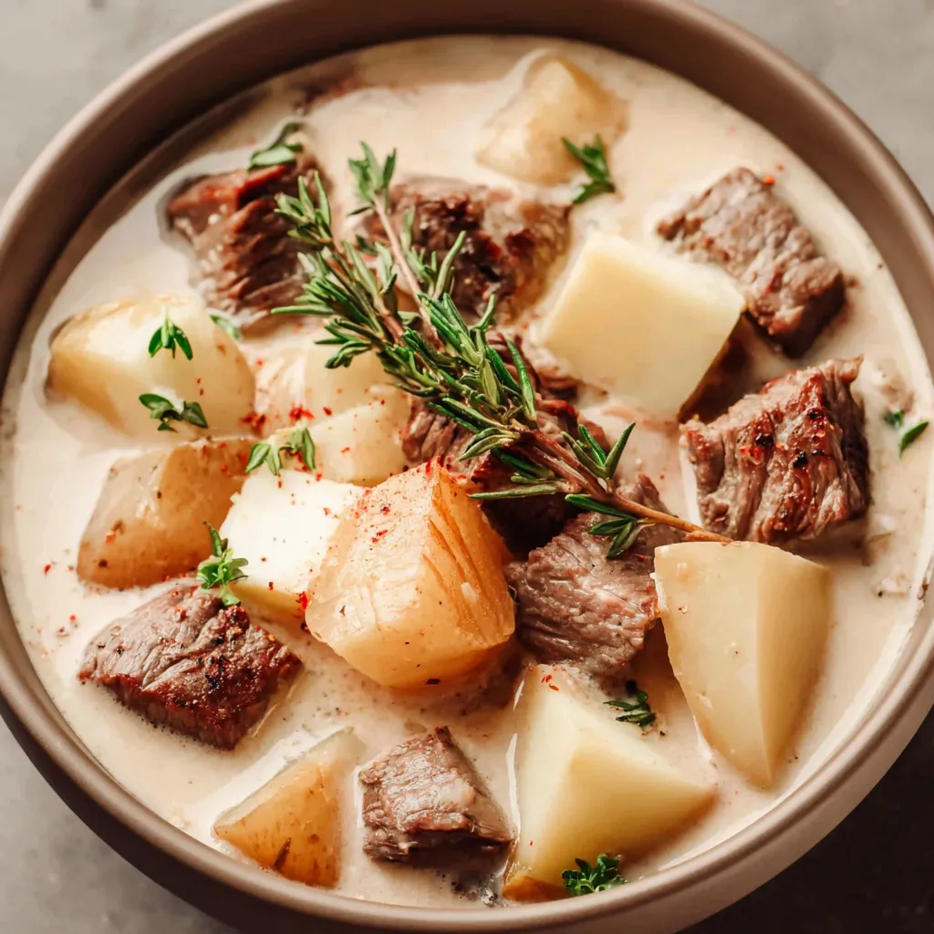 Creamy Steak & Potato Soup