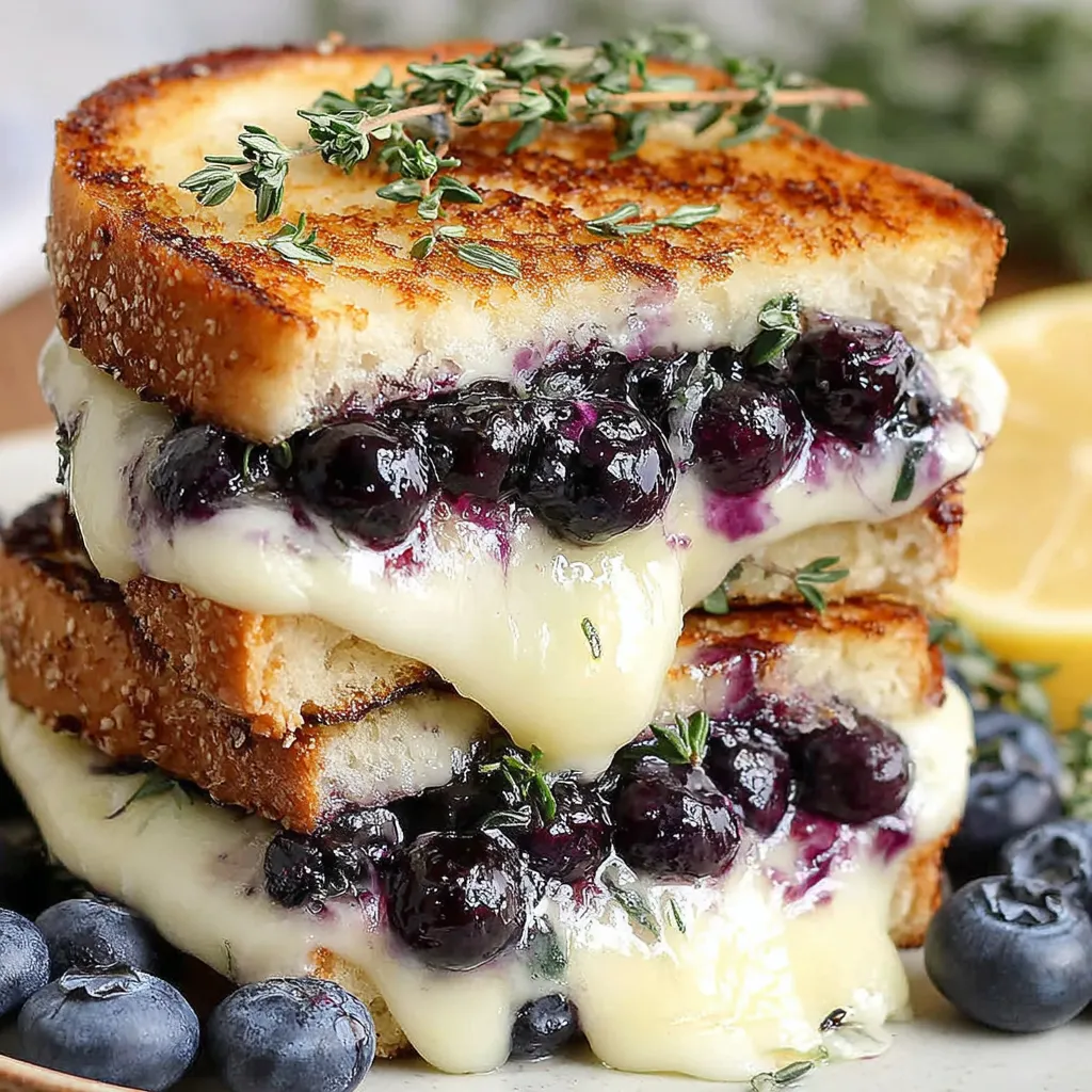 Grilled Blueberry Lemon Thyme Sandwiches