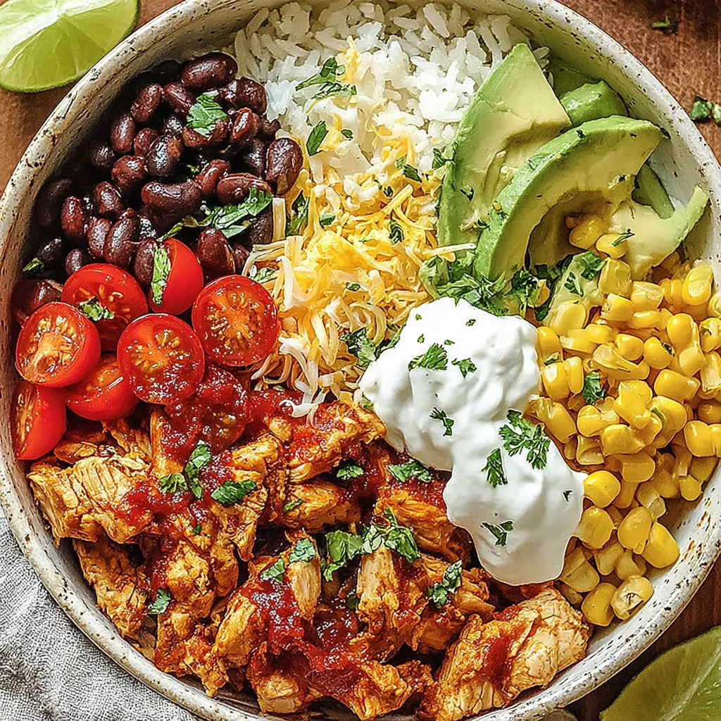Healthy Chicken Taco Bowls