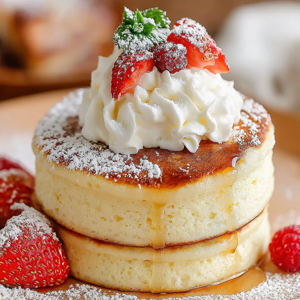 Fluffy Japanese Soufflé Pancakes
