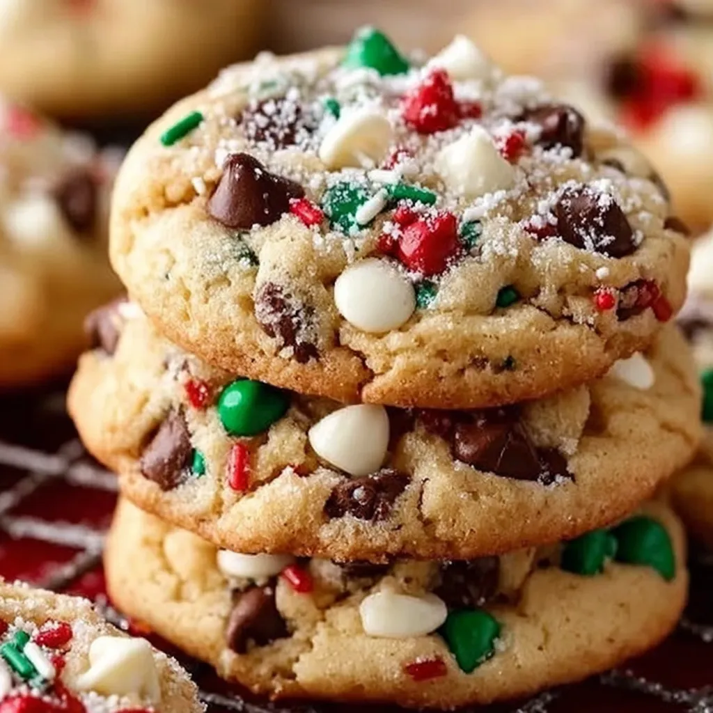 Winter Wonderland Chocolate Chip Christmas Cookies