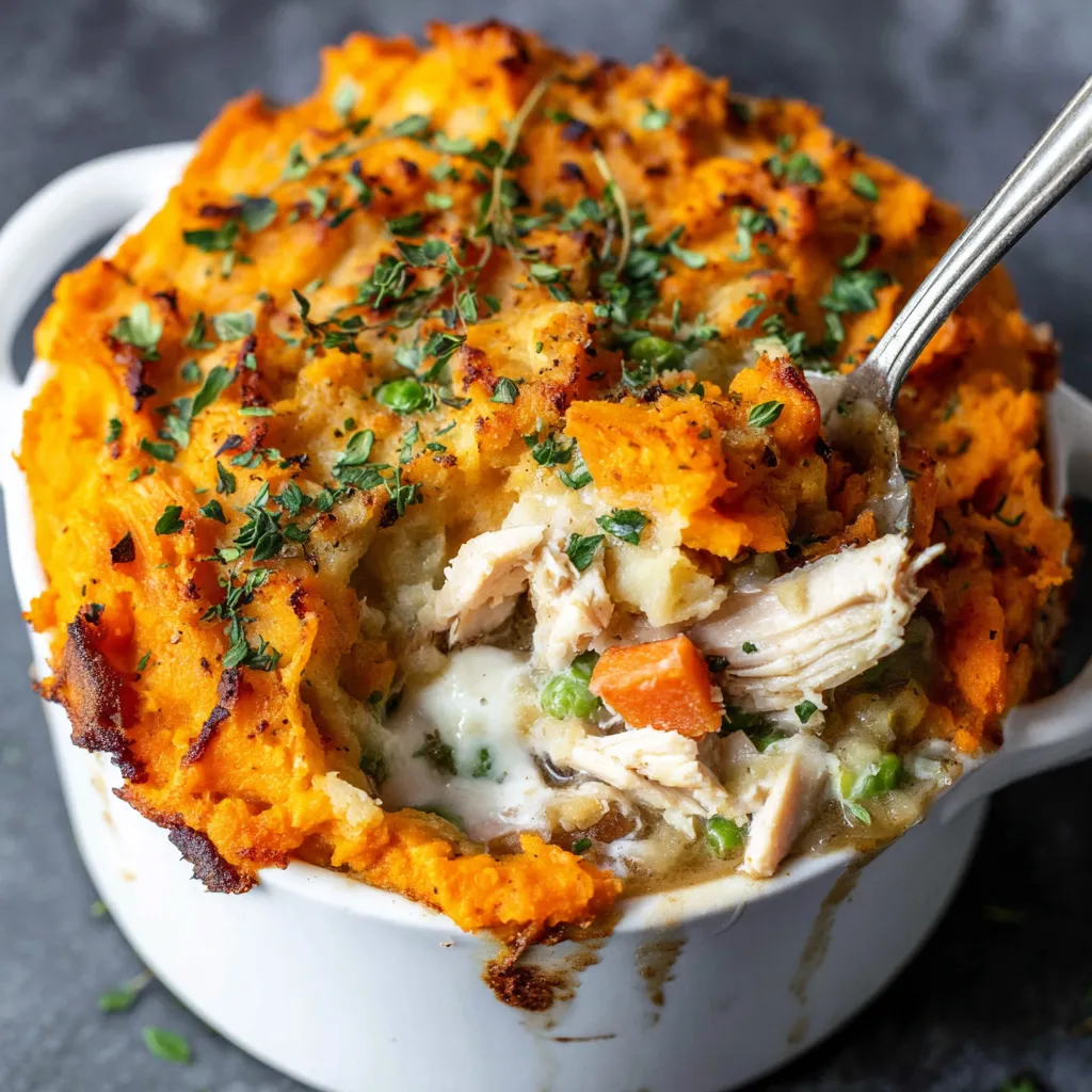 Turkey Mashed Potato Pot Pie