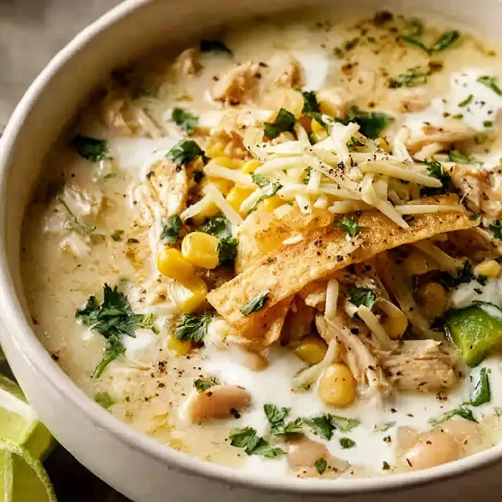 Creamy White Chicken Enchilada Soup
