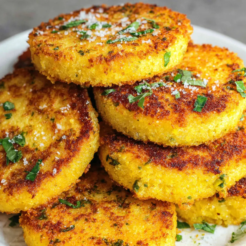 Pan Fried Polenta Slices