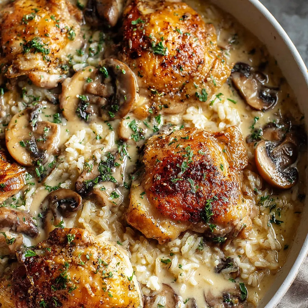 Smothered Chicken and Rice