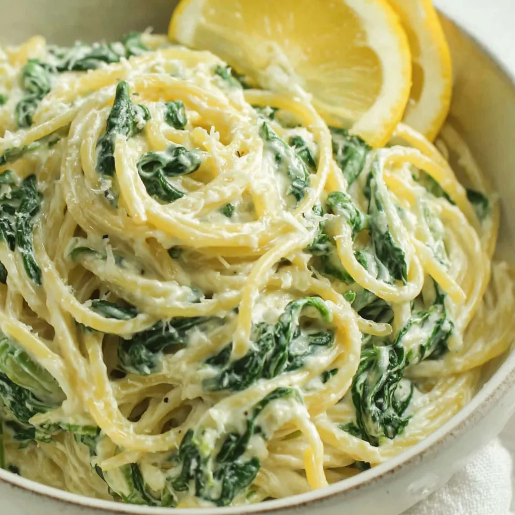 Lemon Ricotta Pasta with Spinach