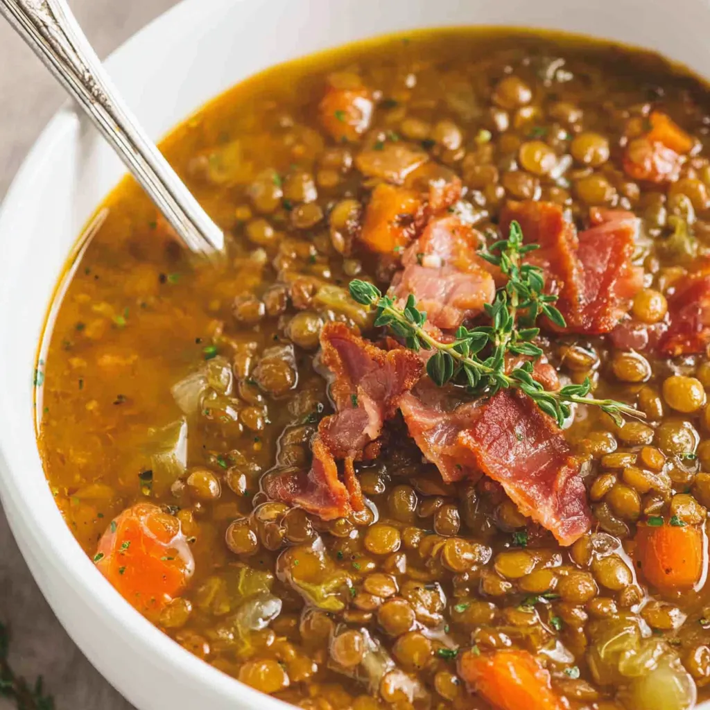 Lentil Soup with Ham