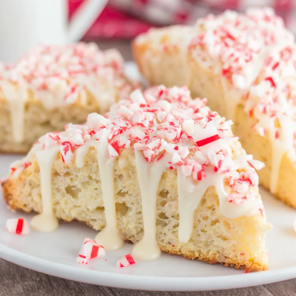 White Chocolate Peppermint Scones