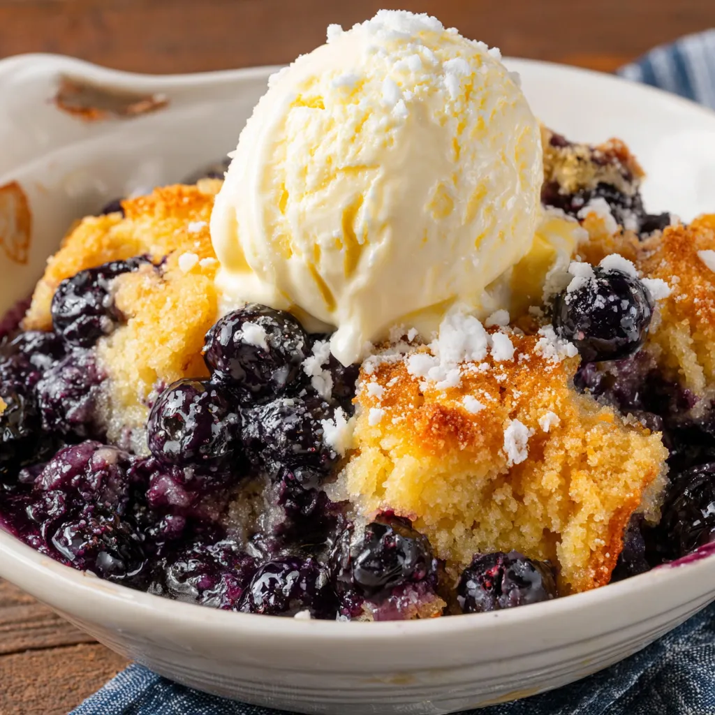 Easy Blueberry Cobbler