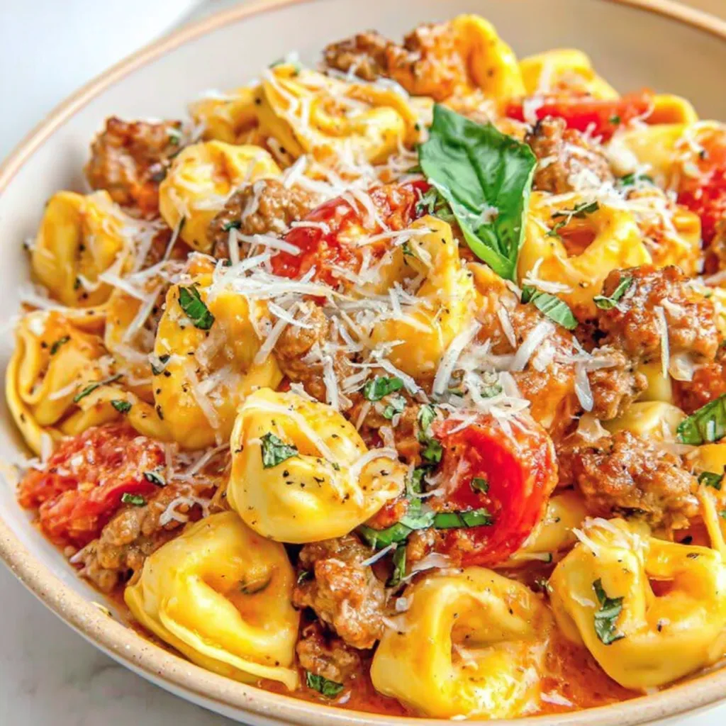 One Pot Sausage and Tortellini