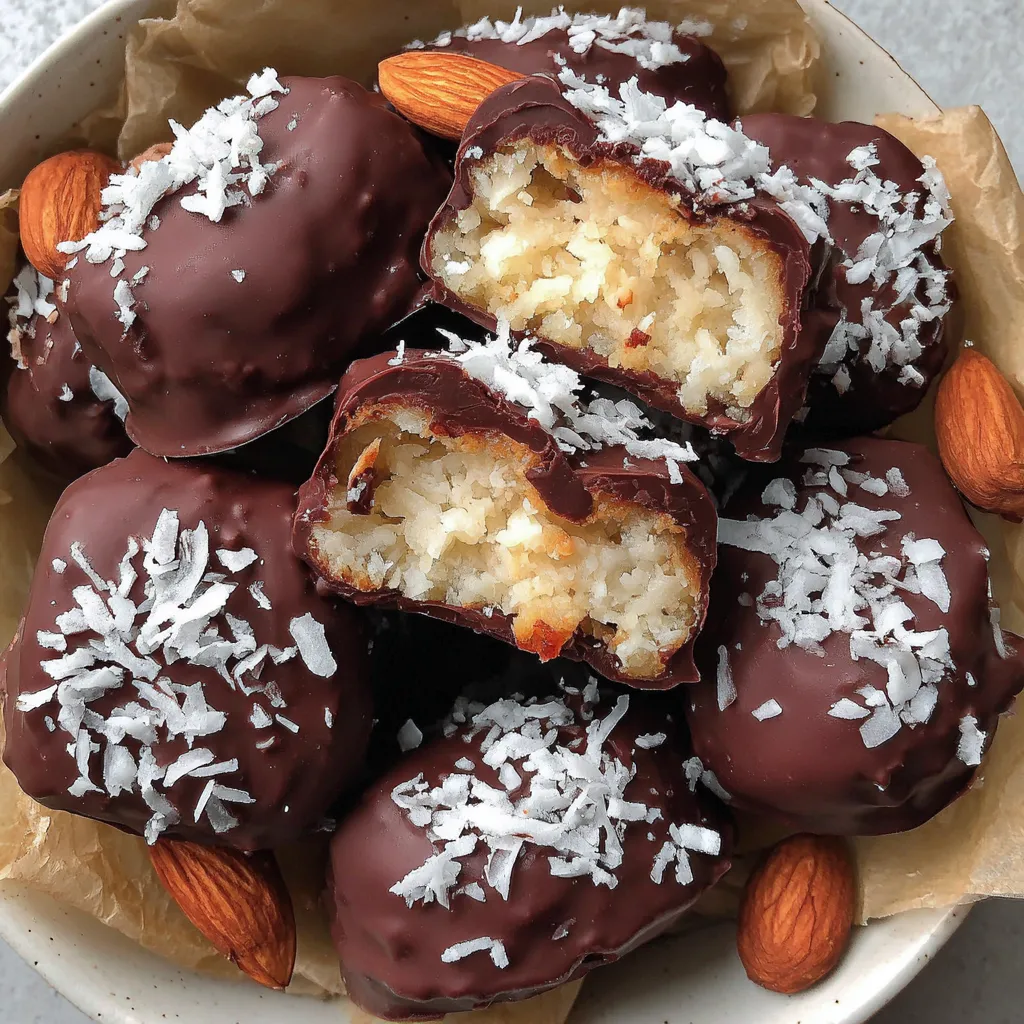 5-Ingredient Homemade Almond Joy Candy Bars