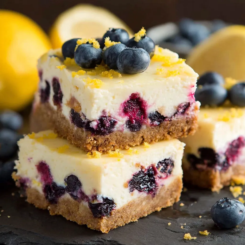 Lemon Blueberry Cheesecake Bars