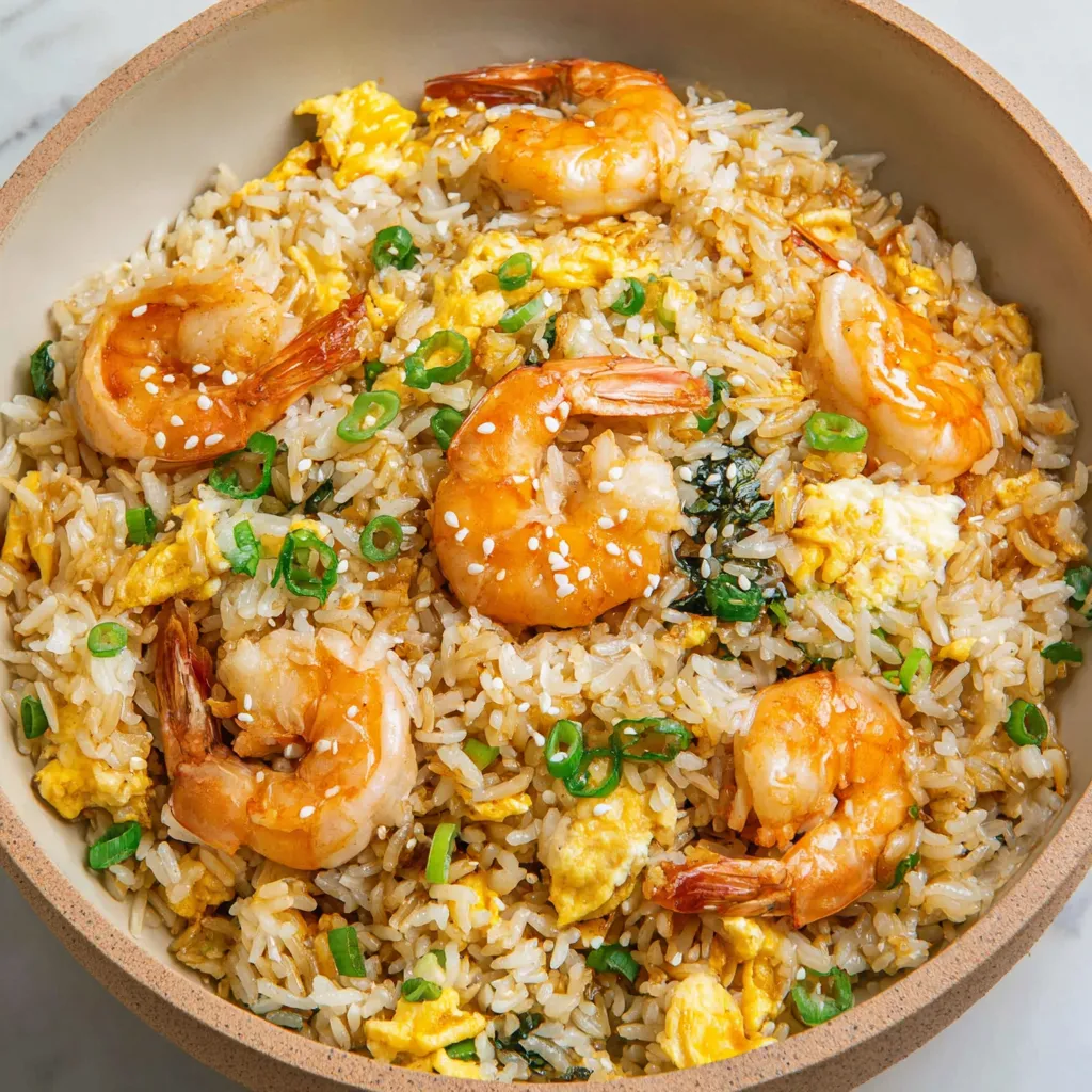 Garlic Butter Shrimp Fried Rice