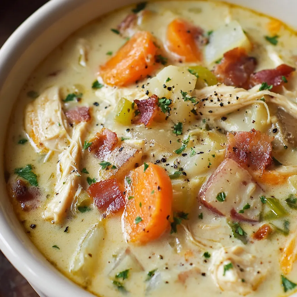 Hearty Chicken Potato Soup