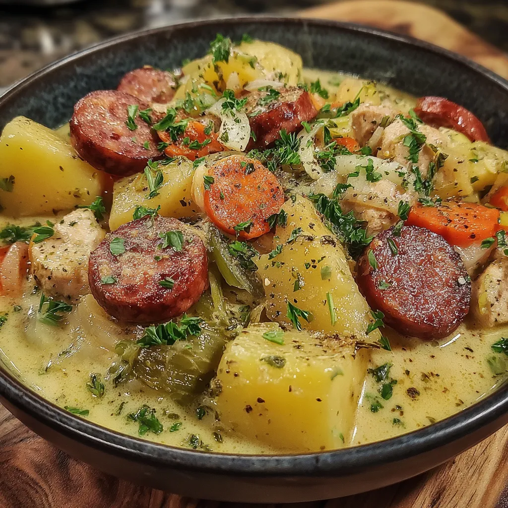 Creamy Chicken Sausage Stew