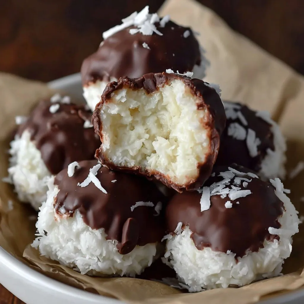 3-Ingredient Chocolate Coconut Balls