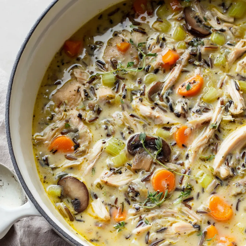 Leftover Turkey Wild Rice Soup