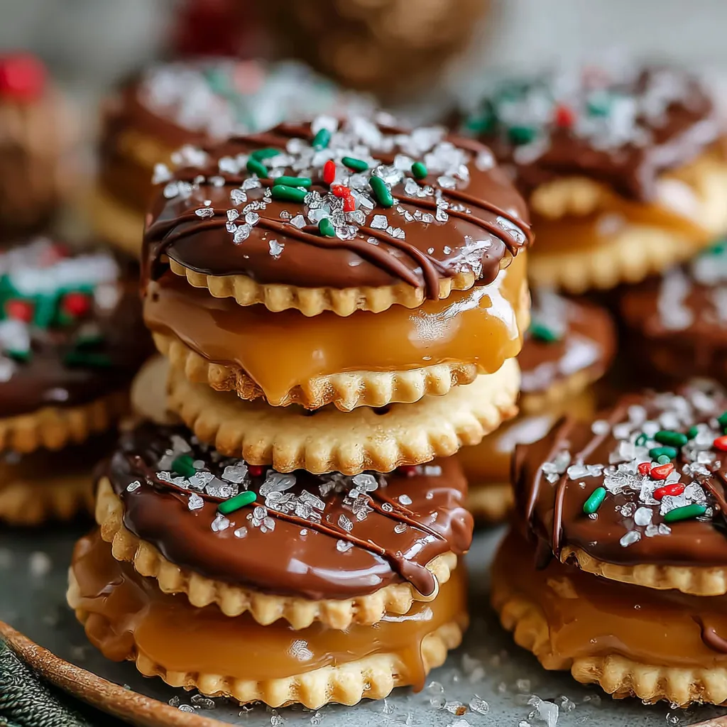 Decadent Caramel Ritz Cracker Christmas Cookies to Savor