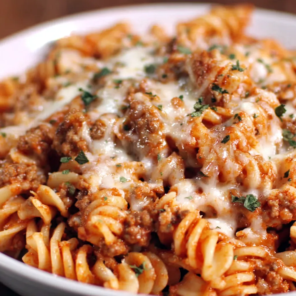 Comforting Rotini Pasta Bake