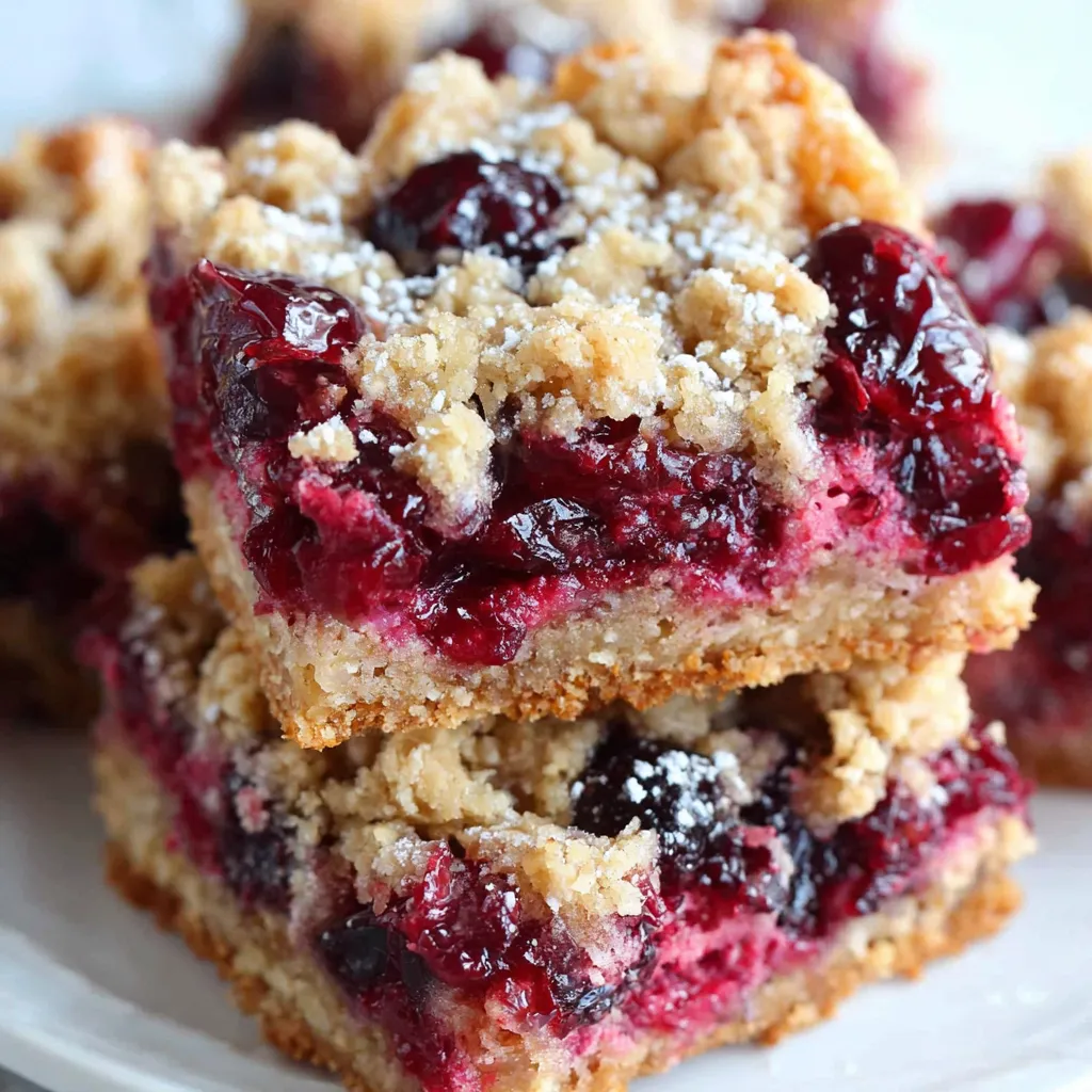 Oatmeal Cranberry Bars