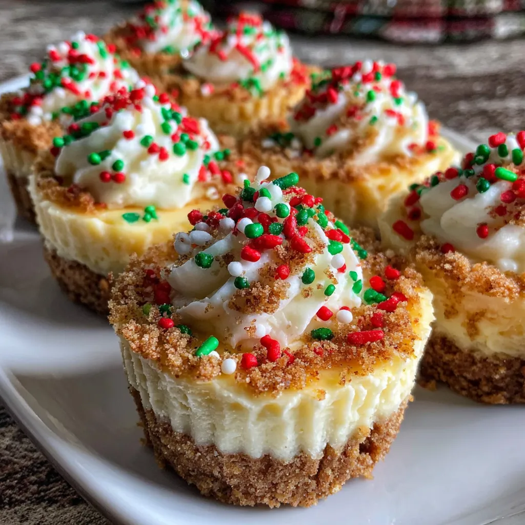 Mini Christmas Cheesecakes: 6 Irresistible Bites of Joy