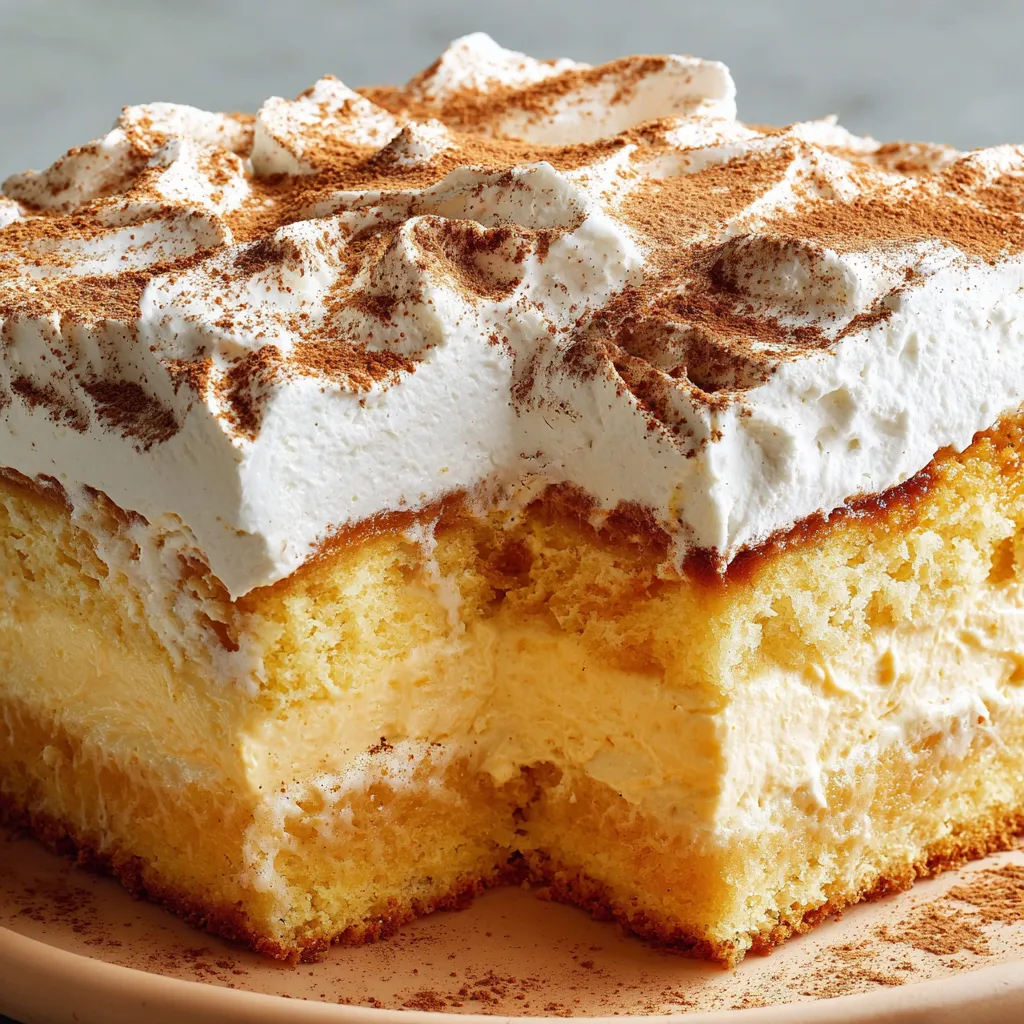 Eggnog Poke Cake