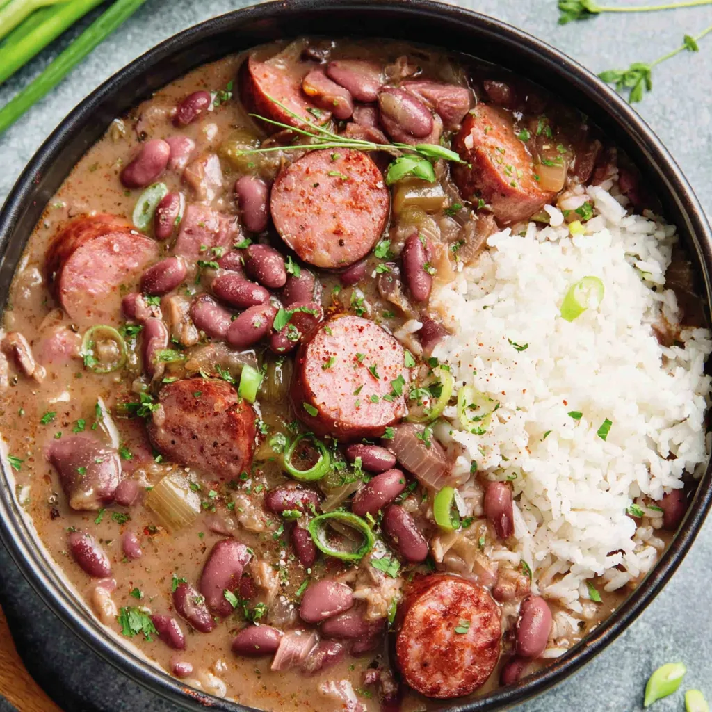 Louisiana-Style Red Beans and Rice with Andouille