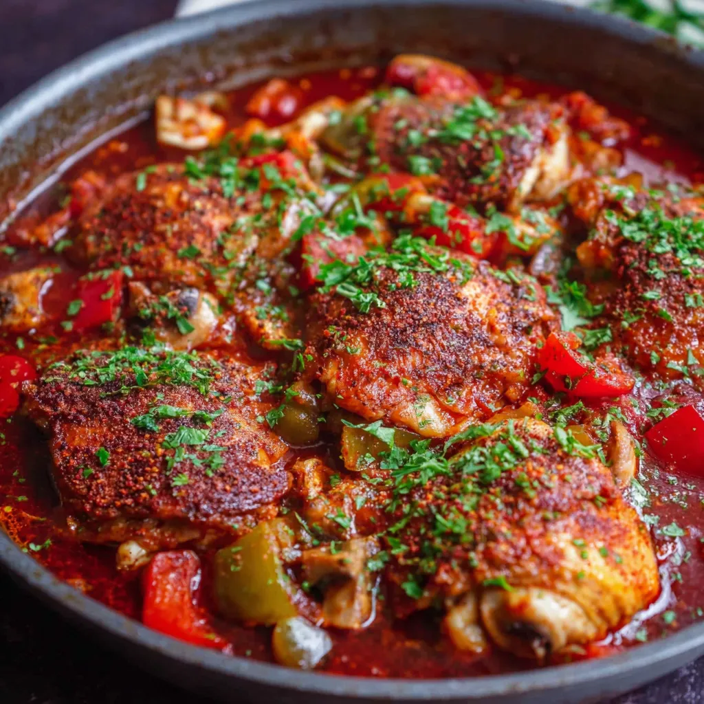 Easy Chicken Cacciatore