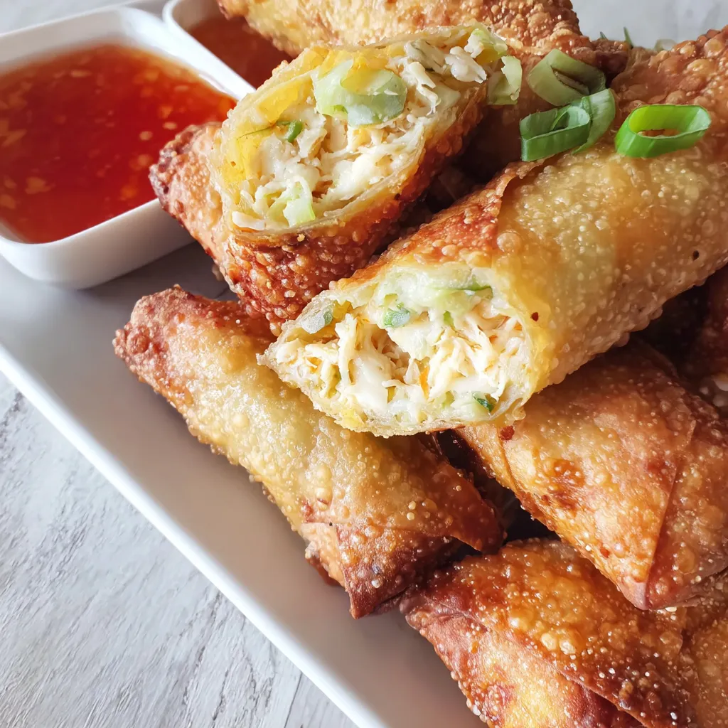Crab Rangoon Egg Rolls