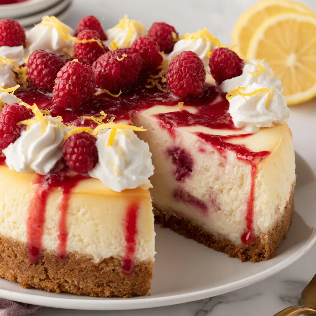 Lemon Raspberry Cheesecake