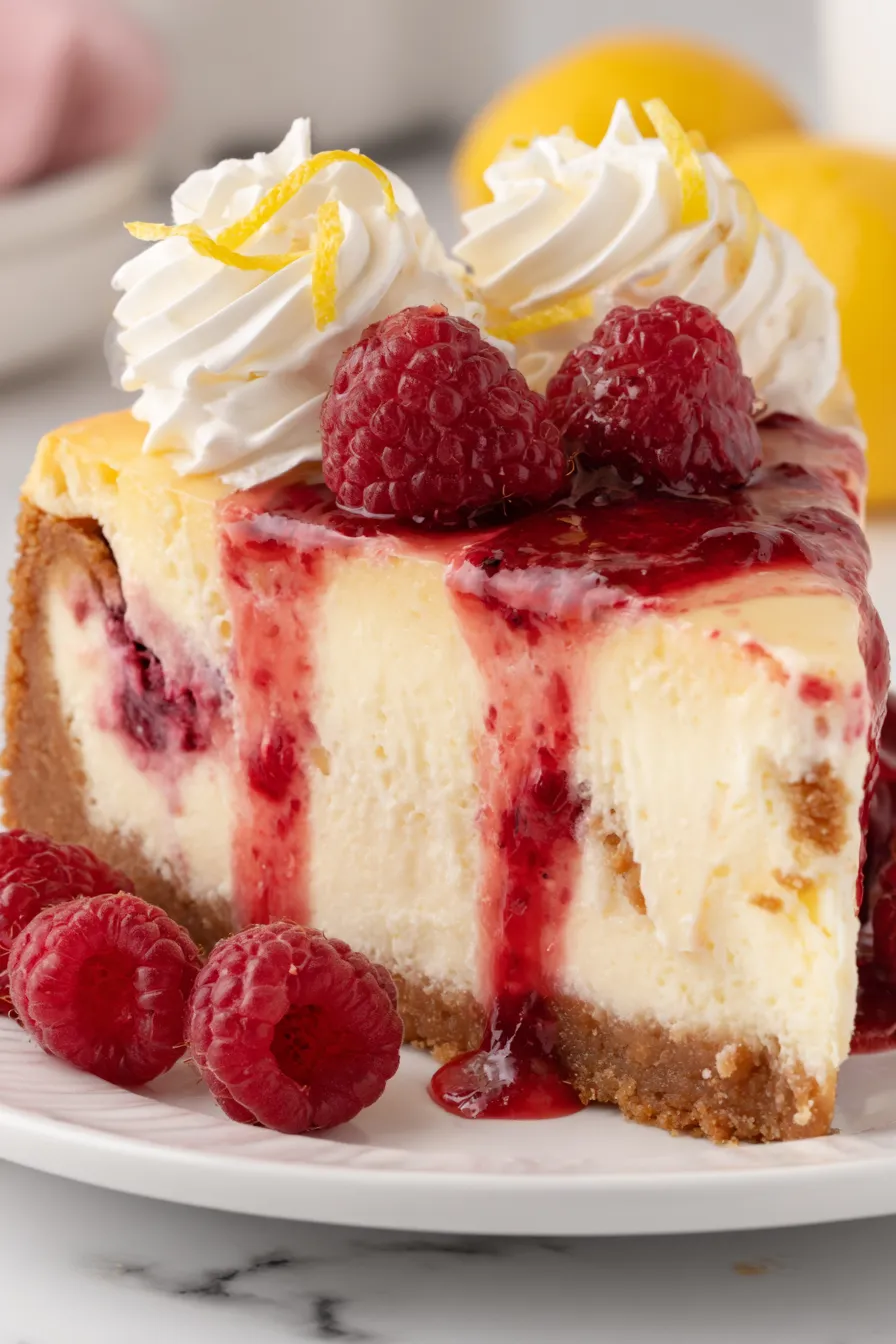 Close-up of raspberry swirl