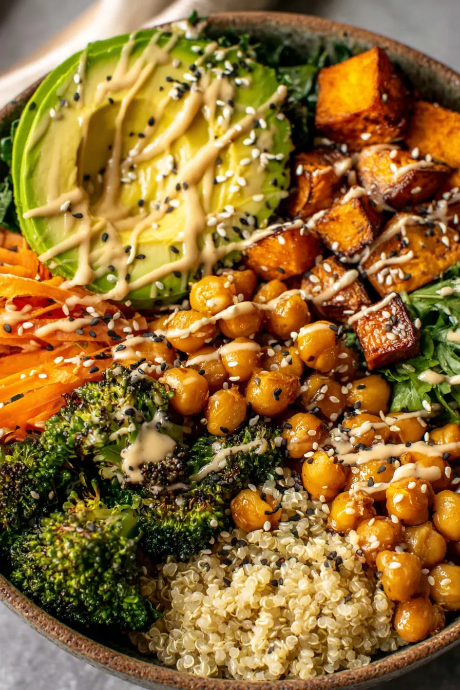 Miso glazed sweet potato cubes on a baking sheet