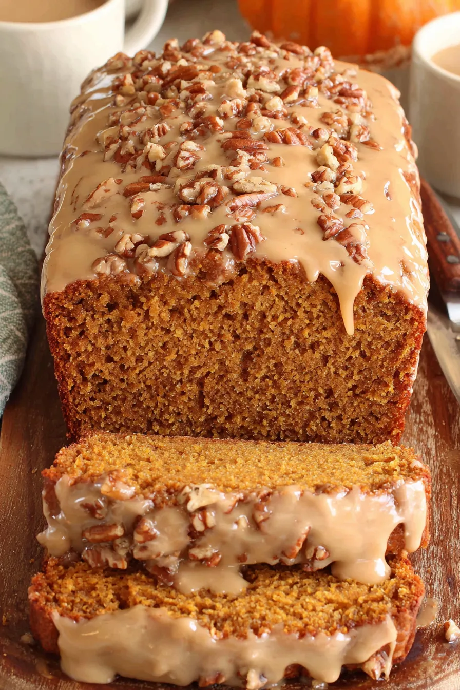 Maple pumpkin loaf batter in a mixing bowl