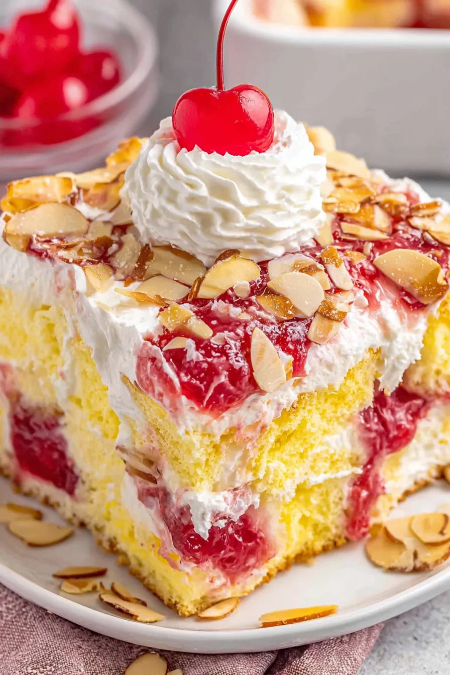 Heaven on Earth Cake - assembled in 9x9 pan