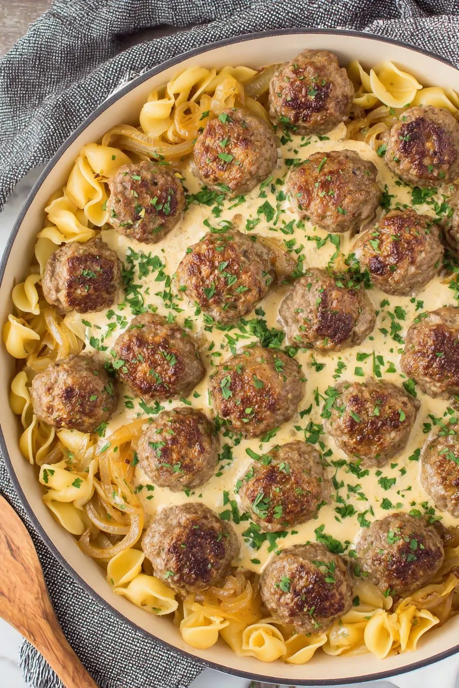 Casserole fresh from the oven with parsley