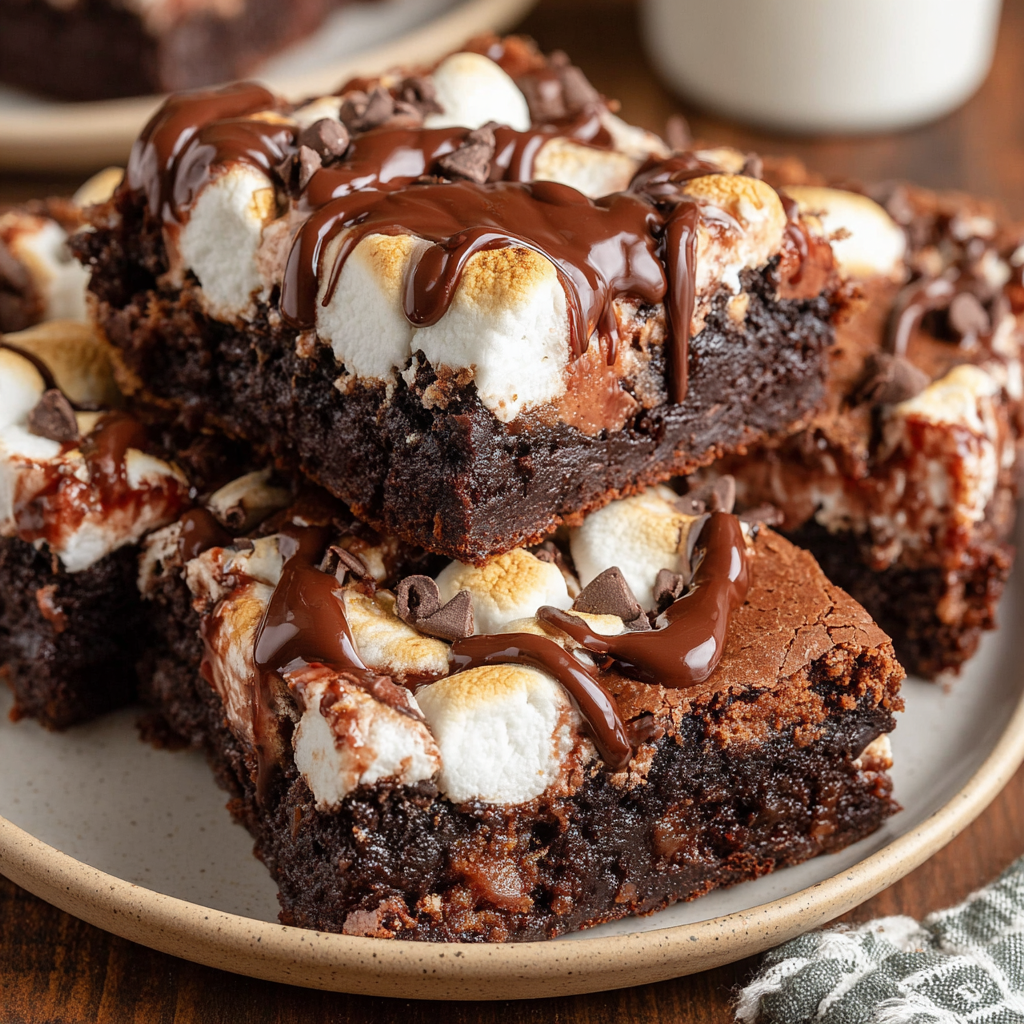 Fudgy Mississippi Mud Brownies