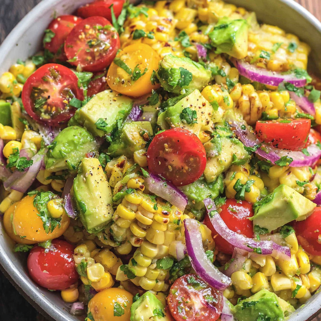 Fresh Avocado Corn Salad