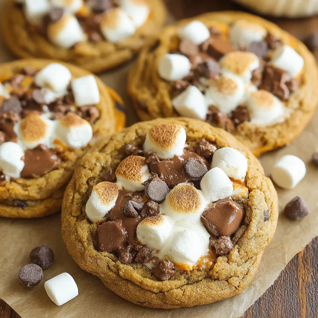 Pumpkin S'mores Cookies