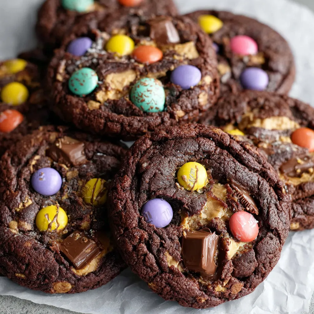 Chocolate Monster Cookies