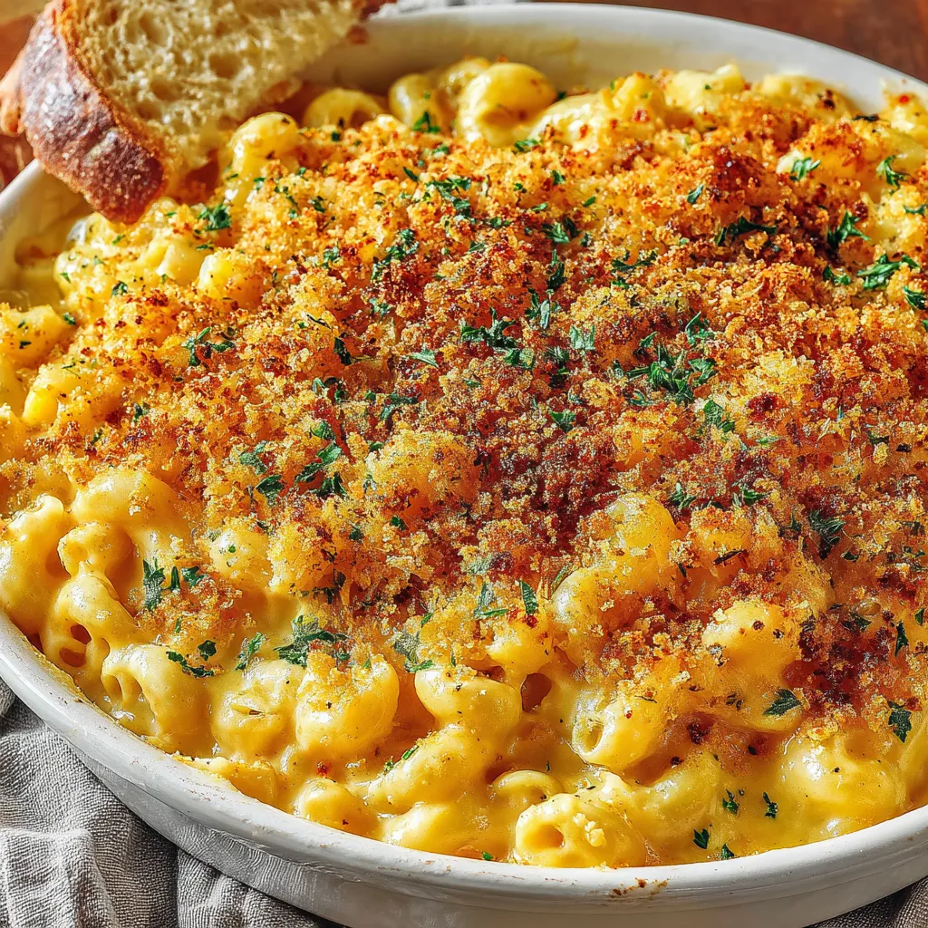 Baked Mac and Cheese with a Crunch