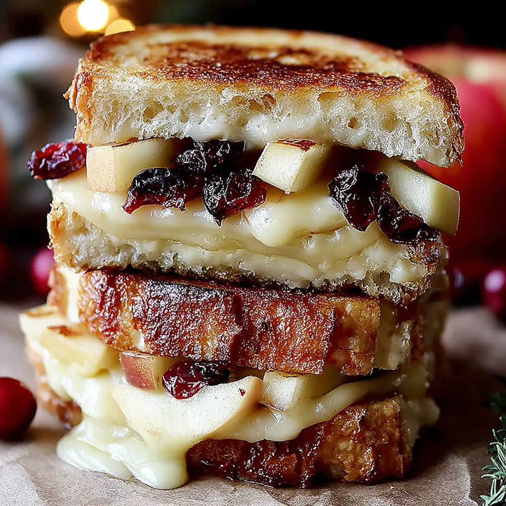 Apple and Cranberry Grilled Cheese