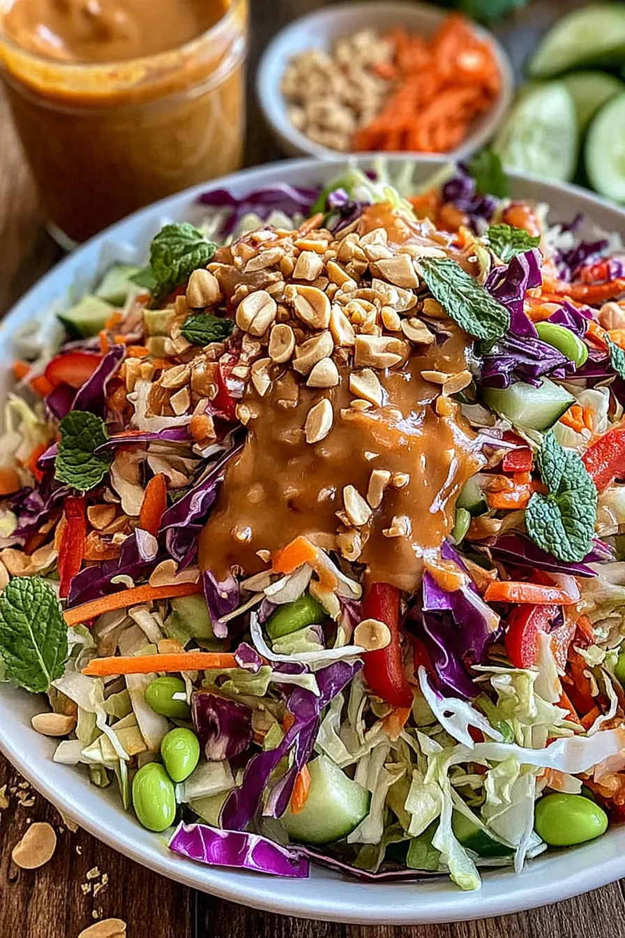 Close-up of crunchy salad textures