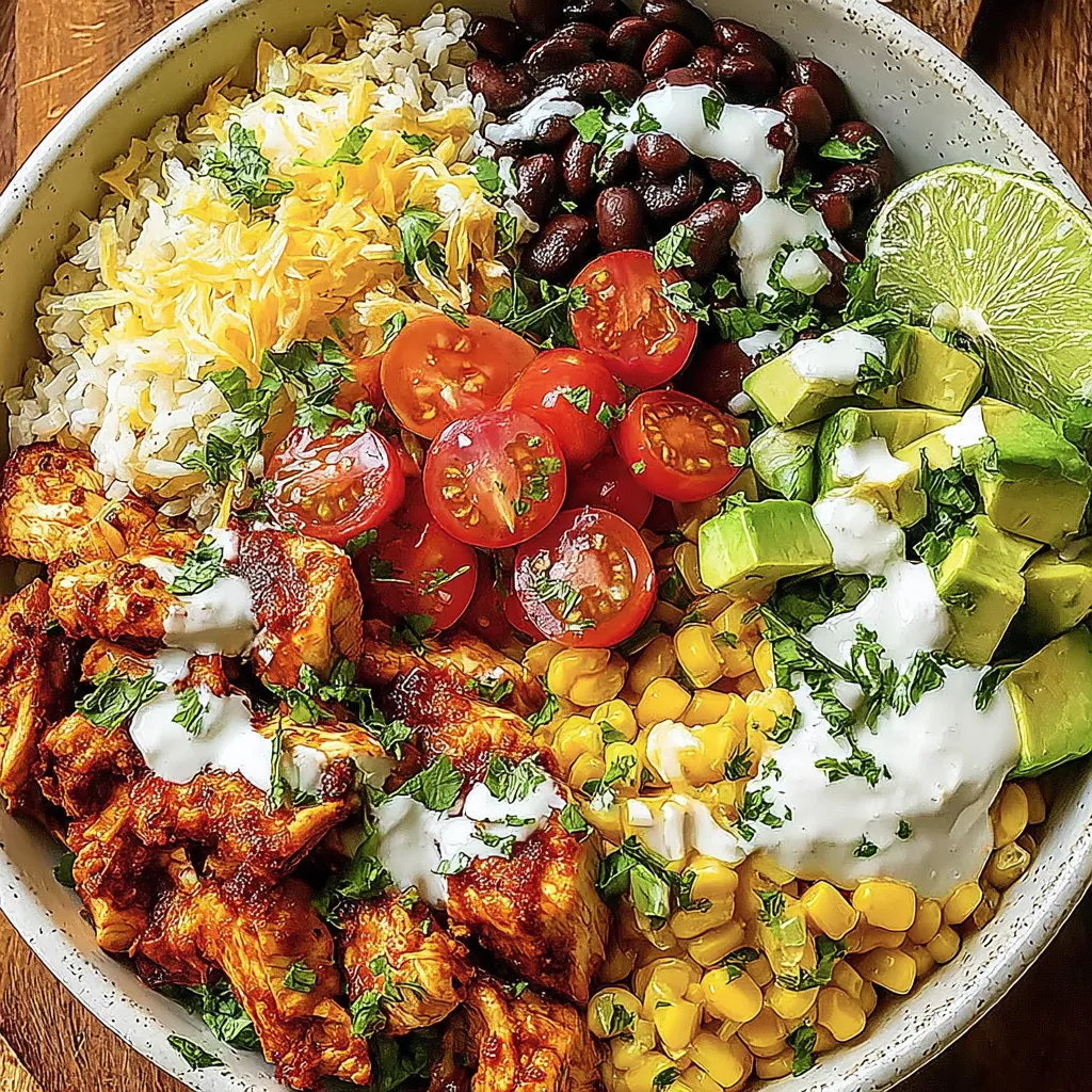 Healthy Chicken Taco Bowls