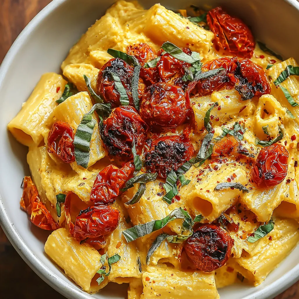 Roasted Tomato and Garlic Ricotta Pasta