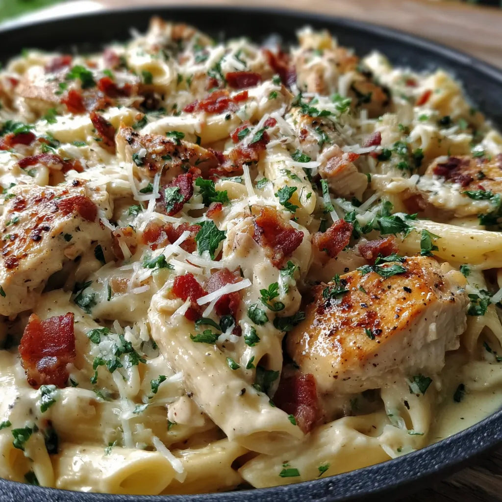 Chicken Bacon Ranch Pasta One Pot
